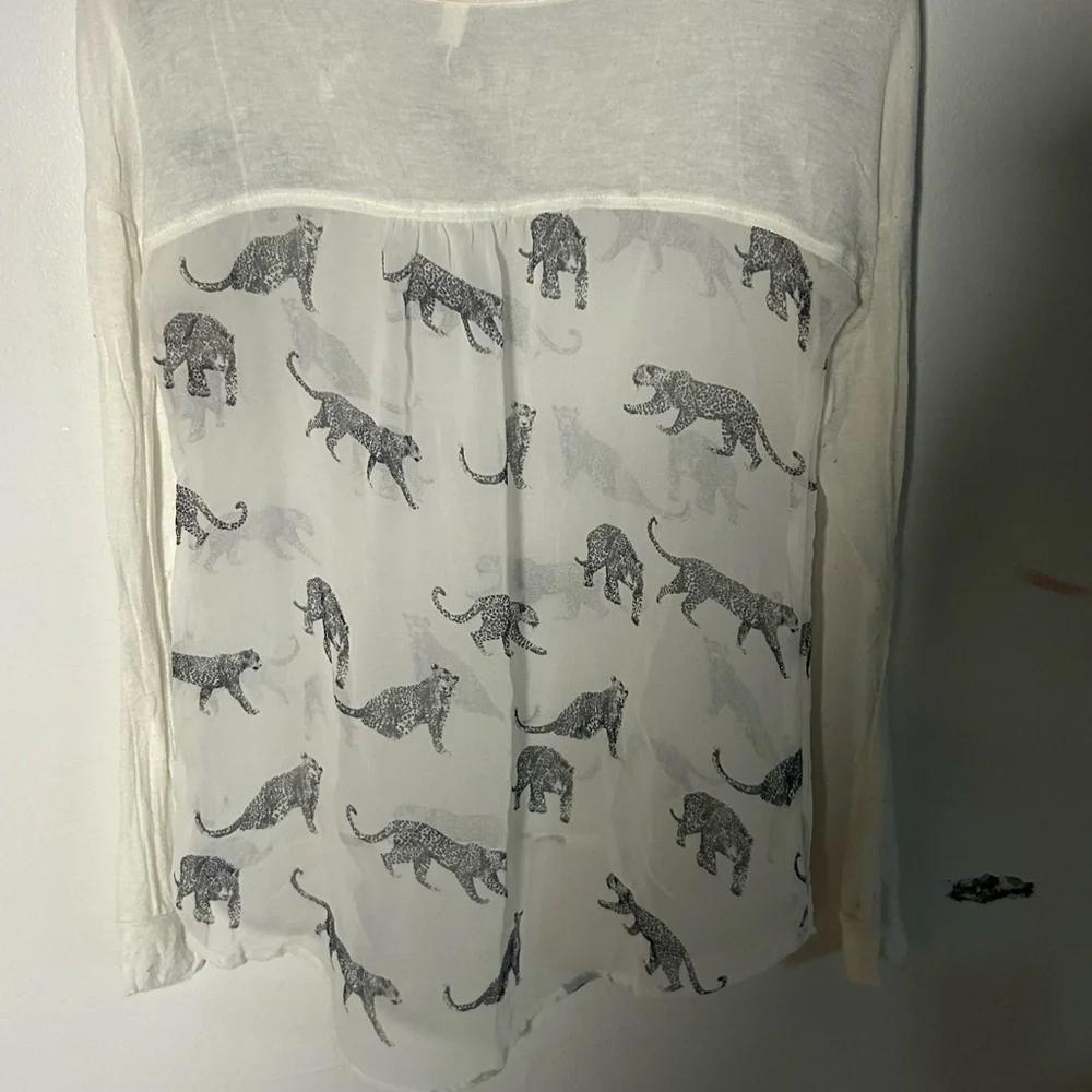 Aeropostale White Sheer Blouse - Picture 2 of 7